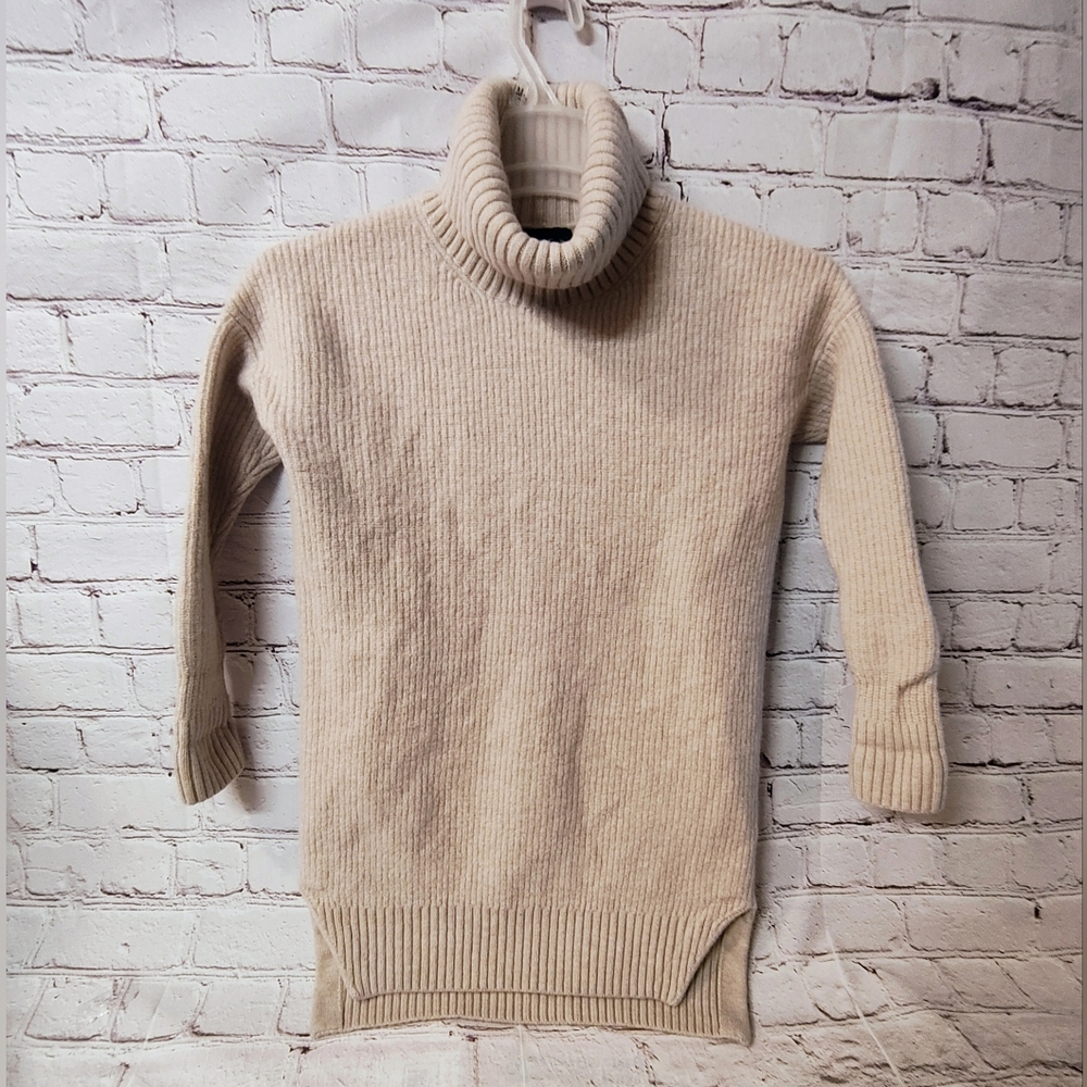 Hatch Maternity Serena Turtleneck Merino Sweater Dress Cream Size 0